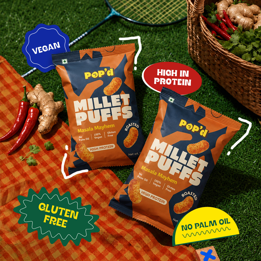 MILLET PUFFS – MASALA MAYHEM (PACK OF 5)